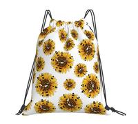 Divertida Colmena, Abeja Y Girasol Unisex Bolsa De Gimnasio Gran Capacidad Bolsa De Deporte Ajustable Mochilas Deportiva Para Viaje Natación Senderismo