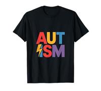 Divertida Conciencia sobre el Autismo Diciendo Rayo Colorido Camiseta