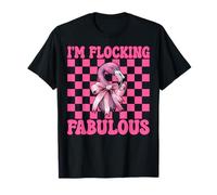 Divertida Coqueta Rosa de niña Flamenca, mamá, Estoy en bandada, Fabulosa Camiseta