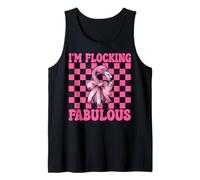 Divertida Coqueta Rosa de niña Flamenca, mamá, Estoy en bandada, Fabulosa Camiseta sin Mangas