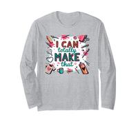 Divertida costura DIY Humor Hobby Craft I Can Totally Make That Manga Larga
