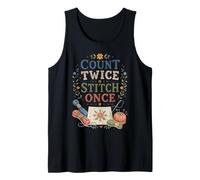 Divertida Costura para Contar Dos Veces, Coser una Vez Camiseta sin Mangas