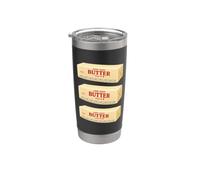 Divertida crema dulce con mantequilla, maestra y estudiante de regreso a clases Vaso térmico de acero inoxidable de doble pared