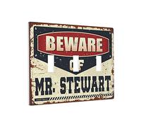 Divertida cubierta para interruptor de luz Beware Of Mr. Stewart, cubierta de pared para interruptor de chef, placa de pared de 3 bandas