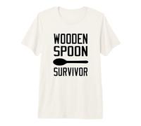 Divertida Cuchara de Madera con diseño de Texto de Humor Baby Boomer Camiseta Premium