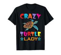 Divertida dama de tortuga loca para niña o mujer que ama las tortugas Camiseta