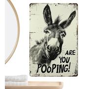 Divertida decoración para el cuarto de baño, decoración rústica para el inodoro de invitados | Humorvolle WC cartel decoración de pared | para baño de invitados, hotel, cuarto de baño, decoración