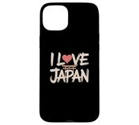 Divertida decoración Vintage de Japón para el Amante de Japón I Love Japan Carcasa para iPhone 15 Plus