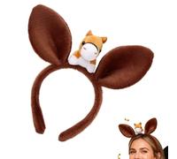 Divertida Diadema De Felpa: Lindo Aro De Pelo De Caballo De Animal, Tocado De Disfraz De Peluche Suave, Accesorios De Diadema De Dibujos Animados, Decoración De Fiesta De Carnaval De Navidad | Para Mu