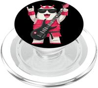 Divertida Dibujos Animados Samurái Guitarrista Rock PopSockets PopGrip para MagSafe