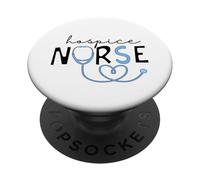 Divertida Enfermera de hospicio médico graduación enfermería médica RN PopSockets PopGrip Adhesivo