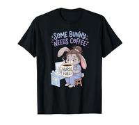 Divertida Enfermera: un Conejito Necesita café como Combustible para Enfermeras Camiseta
