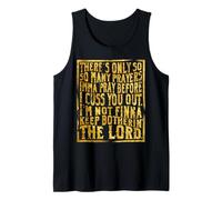 Divertida fe cristiana Tantas oraciones es una oración antes Camiseta sin Mangas