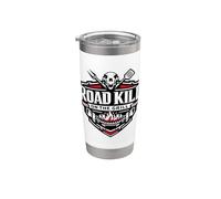 Divertida fiesta de barbacoa Road Kill On The Grill Vaso térmico de acero inoxidable de doble pared