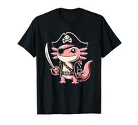 Divertida Fiesta De Halloween De Ajolote Pirata Para Niños Camiseta