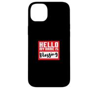 Divertida Fiesta de Halloween de Hello My Name is Blessing in Disguise Carcasa para iPhone 14 Plus