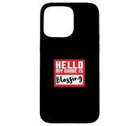 Divertida Fiesta de Halloween de Hello My Name is Blessing in Disguise Carcasa para iPhone 15 Pro MAX