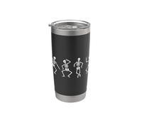 Divertida fiesta de Halloween de Skeleton Dance Crew Skelet Dancing Vaso térmico de acero inoxidable de doble pared