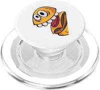 Divertida Figura de Hamburguesa con Queso cómic para Hombre, Mujer y niños PopSockets PopGrip para MagSafe