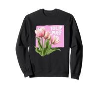 Divertida Flor de tulipán para los Amantes de Las Flores Silvestres y Las Semillas Sudadera