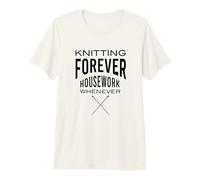 Divertida Frase del tejedor, no Hace Punto de Las tareas domésticas Camiseta Premium