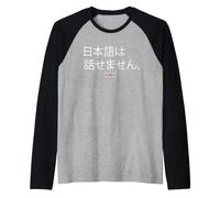 Divertida Frase Japonesa Humor I Dont Speak Japanese Japan Flag Camiseta Manga Raglan