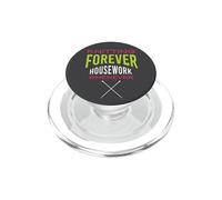 Divertida Frase para Tejer, no Hay tejedor de tareas domésticas PopSockets PopGrip para MagSafe
