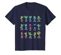 Divertida función de Baile de álgebra Geek matemáticas ecuación Regalo para Profesor Camiseta, Niños, Azul Marino, 2 años