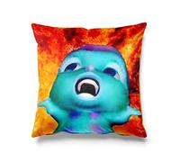 Divertida funda de cojín de Bibble suave y cómoda, fundas de almohada cuadradas para sofá, dormitorio, sala de estar, 45 x 45 cm