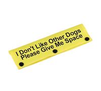 Divertida funda para correa de perro con texto en inglés "I Don't Like Other Dogs" para perro, etiqueta de alerta, regalo de cumpleaños para mascotas (como otros perros, funda YE)