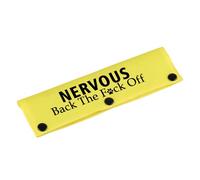 Divertida funda para correa de perro nerviosa para la espalda del perro, manga de alerta para regalo de cumpleaños para mascotas, funda nerviosa fuera de YE