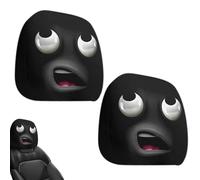 Divertida funda para reposacabezas de asiento de coche, 2 unidades, protectores elásticos para reposacabezas de coche, para Halloween, para viajes diarios, conducción, Navidad, viajes por carretera