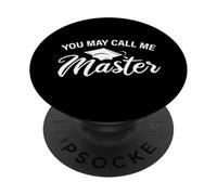 Divertida graduación de maestría You May Call Me Master PopSockets PopGrip Adhesivo