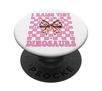 Divertida Granja de Pollos, granjera, mamá, crío pequeños Dinosaurios PopSockets PopGrip Adhesivo