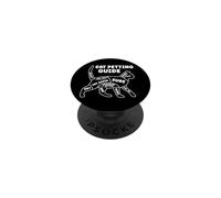 Divertida guía de caricias para Gatos para dueños de Mascotas y Amantes de los Gatitos PopSockets PopGrip Adhesivo