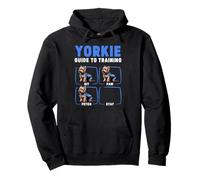 Divertida guía de Entrenamiento para Yorkies Sit Paw Fetch Stay Dog Lover Sudadera con Capucha