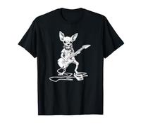 Divertida Guitarra Ay Chi Wah Wah para Amantes de los Perros Chihuahua Camiseta