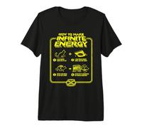 Divertida hipótesis científica del Sarcasmo Infinite Energy Loop Cat Camiseta Premium