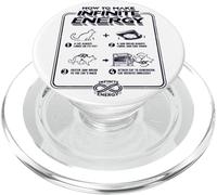 Divertida hipótesis científica del Sarcasmo Infinite Energy Loop Cat PopSockets PopGrip para MagSafe