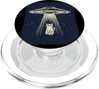 Divertida historia de ovnis y gatos para entusiastas del espacio PopSockets PopGrip para MagSafe