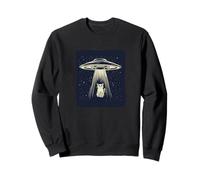 Divertida historia de ovnis y gatos para entusiastas del espacio Sudadera