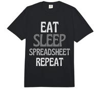 Divertida Hoja de cálculo Comer Dormir Hoja de cálculo Repetir Comfort Colors Adult Heavyweight T-Shirt