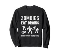 Divertida Horda de Zombies No Muertos Zombies Comen Cerebros Halloween Sudadera