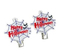 Divertida horquilla de acrílico para el pelo de Halloween, calavera y calabaza, divertida pinza para el pelo, agarre seguro, ligero, para fiestas de disfraces, cómodas horquillas de Halloween para