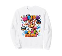 Divertida Jirafa no Soy Raro Dibujos Animados de Gemas Raras Sudadera