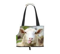 Divertida lengua de oveja traviesa con estampado animal para mascotas, perros, bolsas transportadoras para cachorros, bolsas para pasear perros pequeños, gatos y conejos