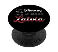 Divertida Letonia Vacaciones de Verano Viaje Souvenir Cita Viajero PopSockets PopGrip Adhesivo