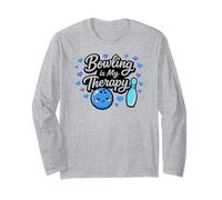 Divertida Linda Bowling Es Mi Terapia Manga Larga