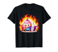 Divertida Magdalena héroe y Vela asustada cumpleaños Camiseta