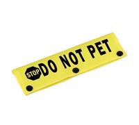 Divertida manga para correa de perro Stop Do Not Pet Dog Strap Wrap Sleeve Pet Regalo de cumpleaños (Stop Do Not Pet-YE Sleeve)